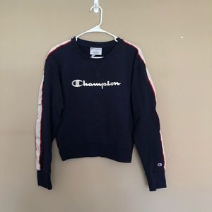 Champion Crew Neck, Navy, Small